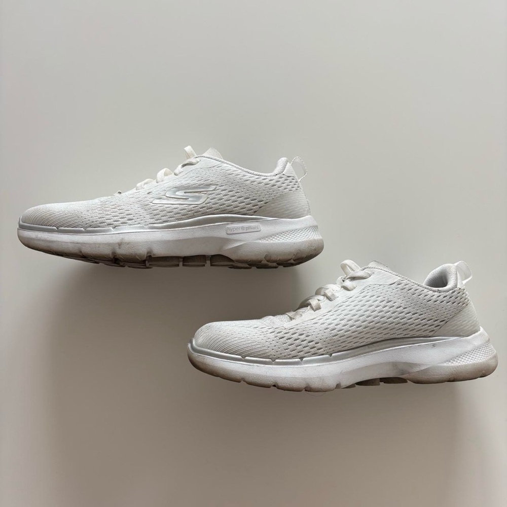 Skechers white D'Orsay sneakers